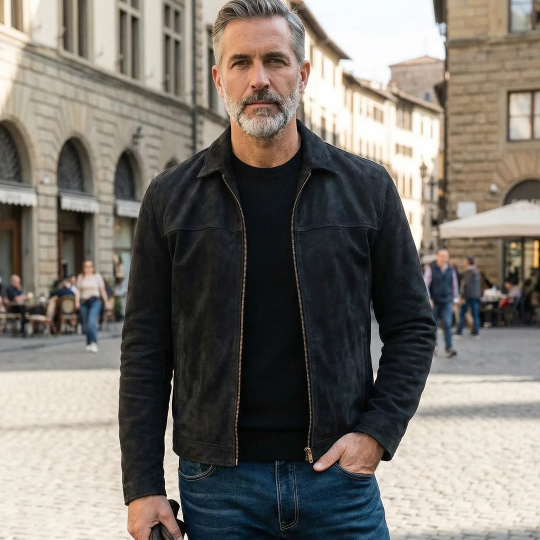 Suede Zip Jacket