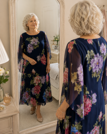Floral Print Maxi Dress Lightweight