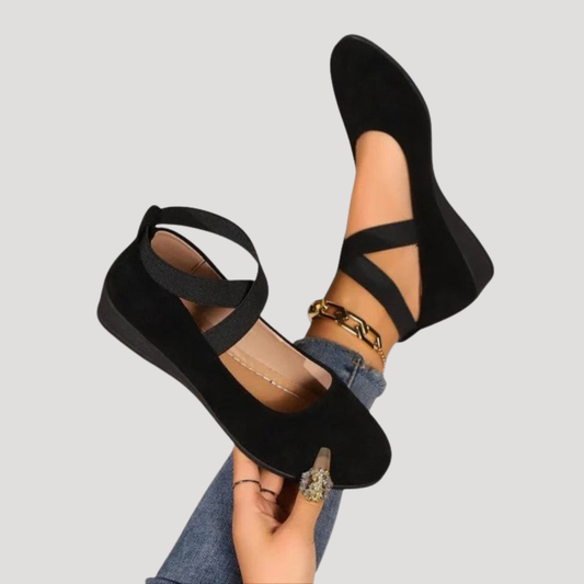 Mary Jane Comfort Wedge Flat Shoes