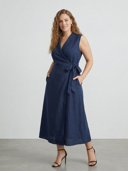 Katie Women‘s  V-Neck Sleeveless Dresses