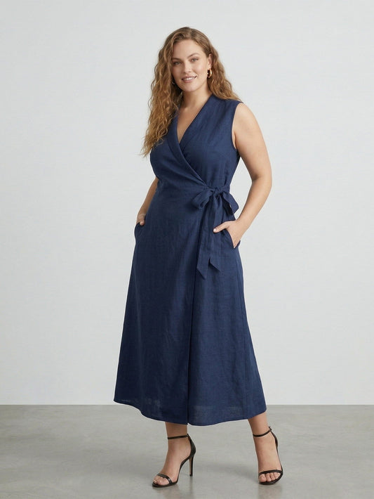 Katie Women‘s  V-Neck Sleeveless Dresses