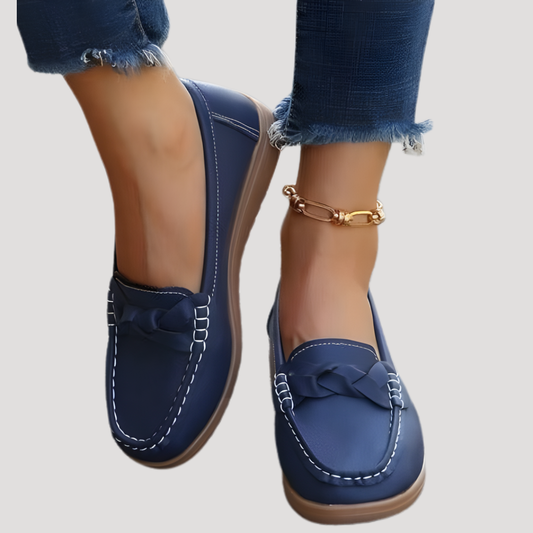 Women's Soft Faux Leather Slip On Loafers