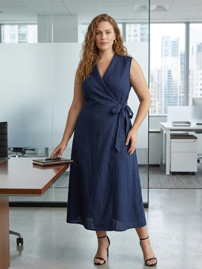 Katie Women‘s  V-Neck Sleeveless Dresses