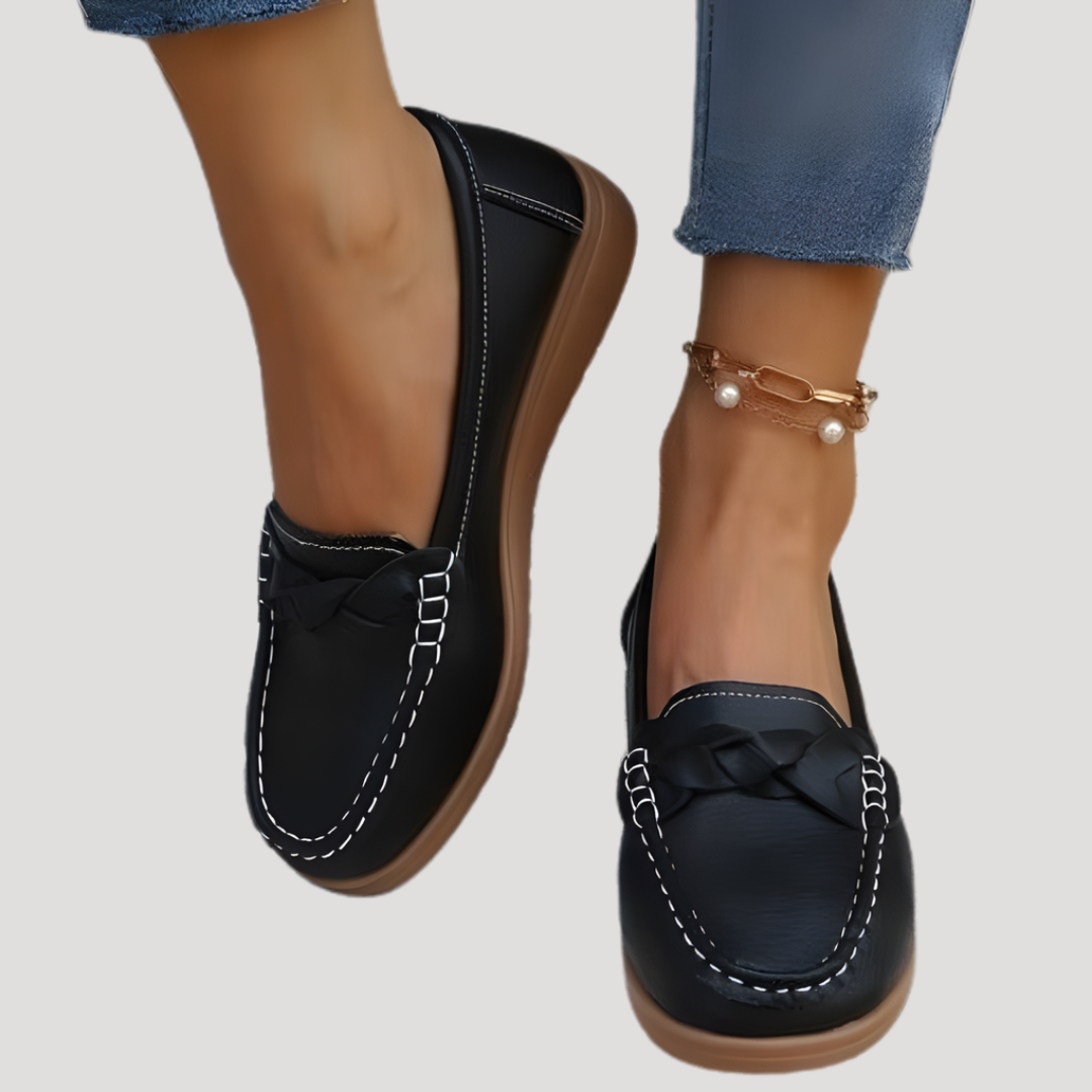 Women's Soft Faux Leather Slip On Loafers
