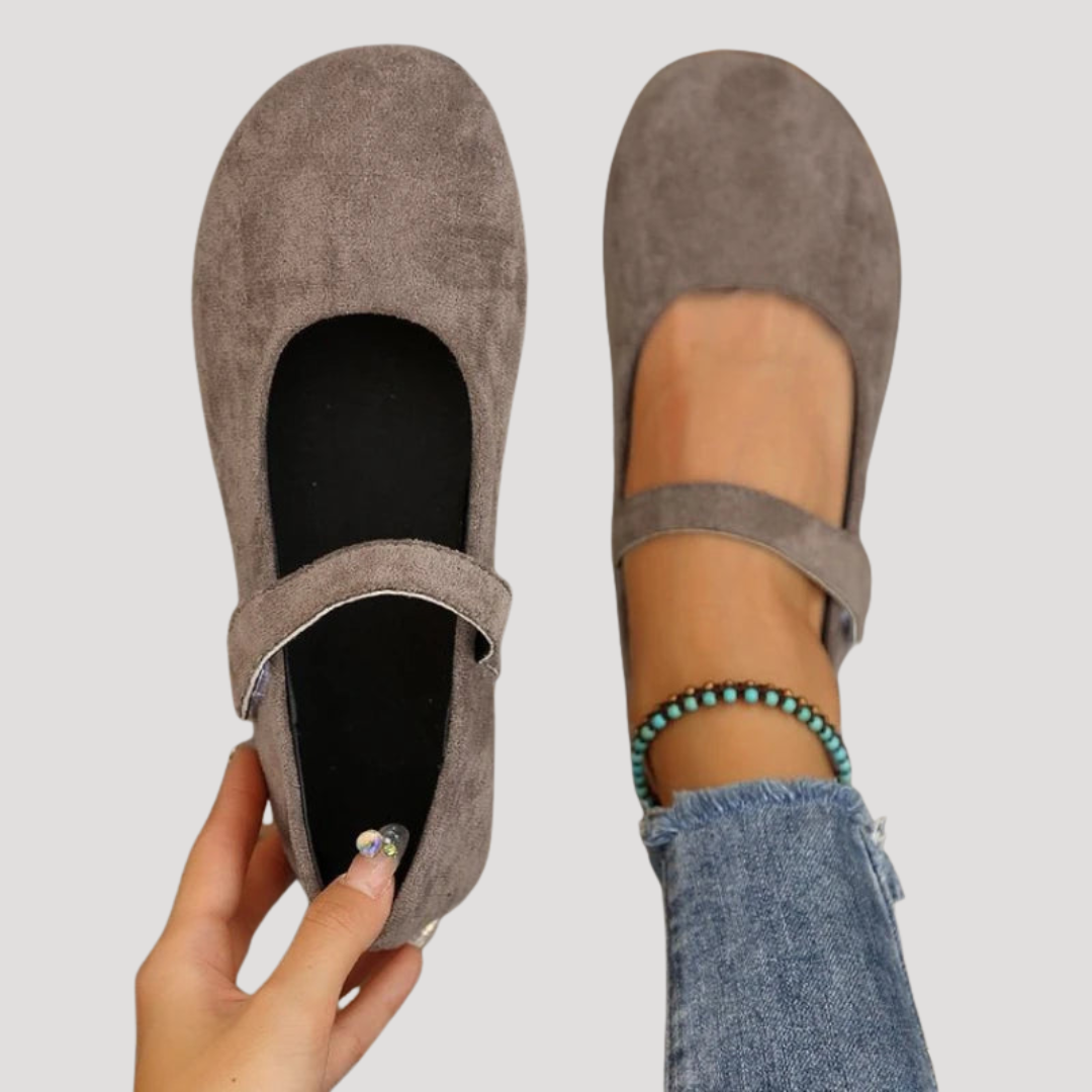 Women’s Comfortable Suede Mary Jane Flats