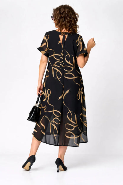 Silhouette V-neck Dress