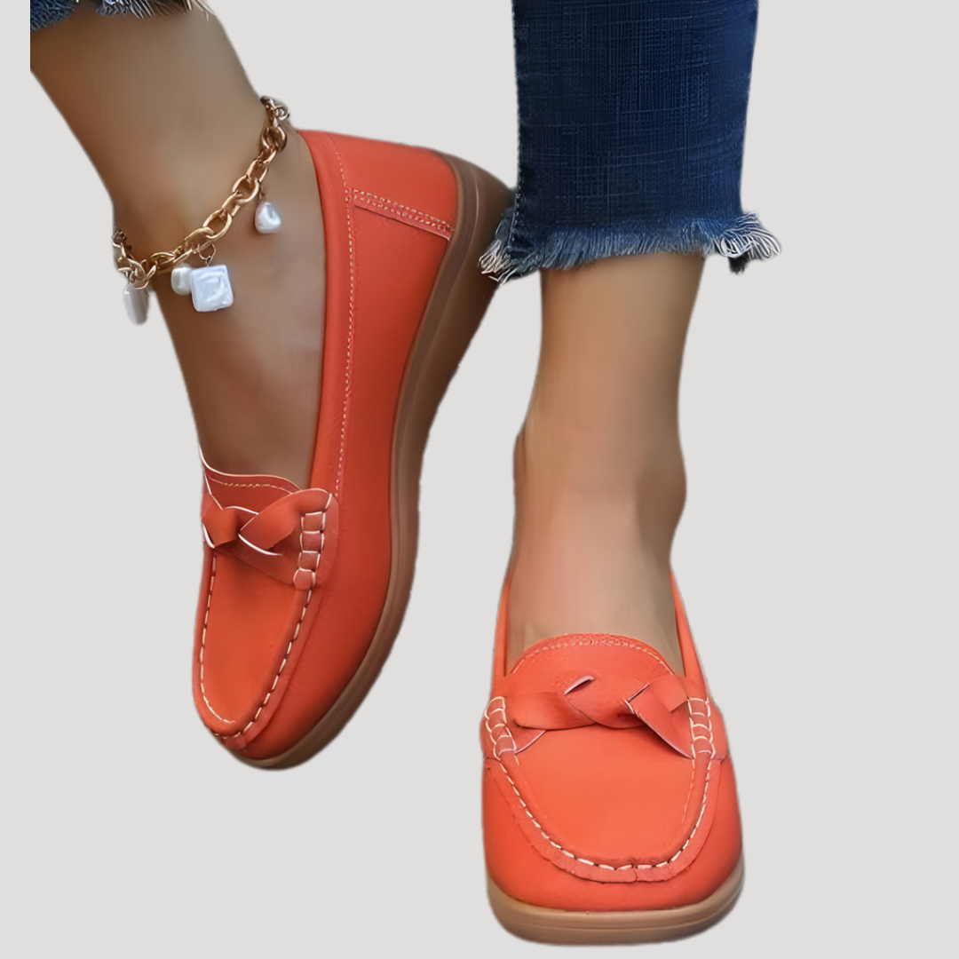 Women's Soft Faux Leather Slip On Loafers