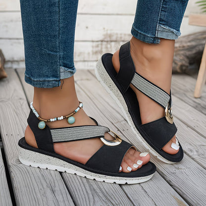 Elegant Ring Strap Sandals
