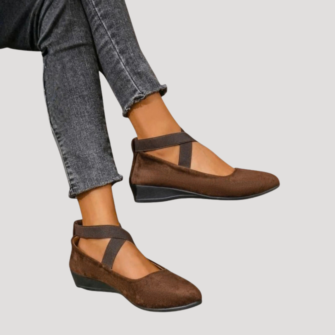 Mary Jane Comfort Wedge Flat Shoes