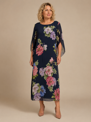 Floral Print Maxi Dress Lightweight