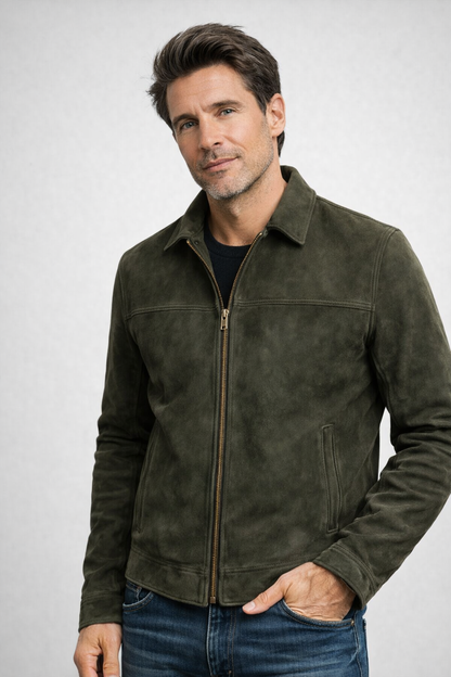 Suede Zip Jacket