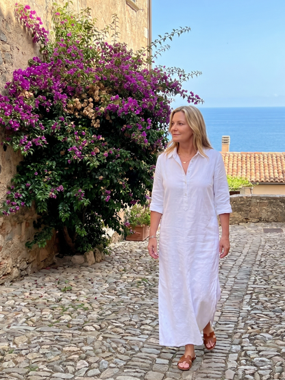 Veronica Long Sleeve Relaxed Silhouette Maxi Dress