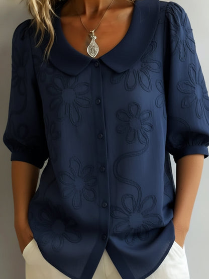 Floral Blouse 3/4 sleeves