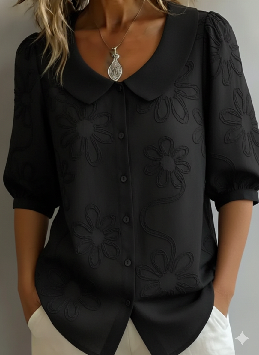 Floral Blouse 3/4 sleeves