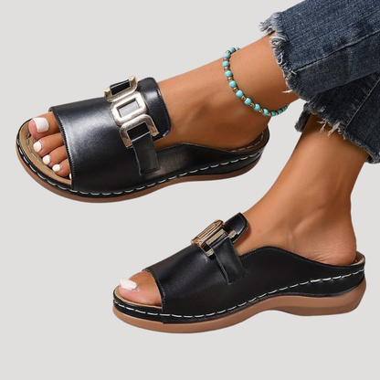 Women’s Comfort Buckle Slide Sandals