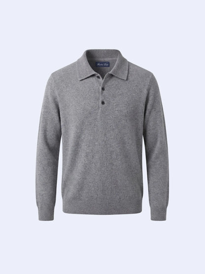 Cashmere Polo Grey
