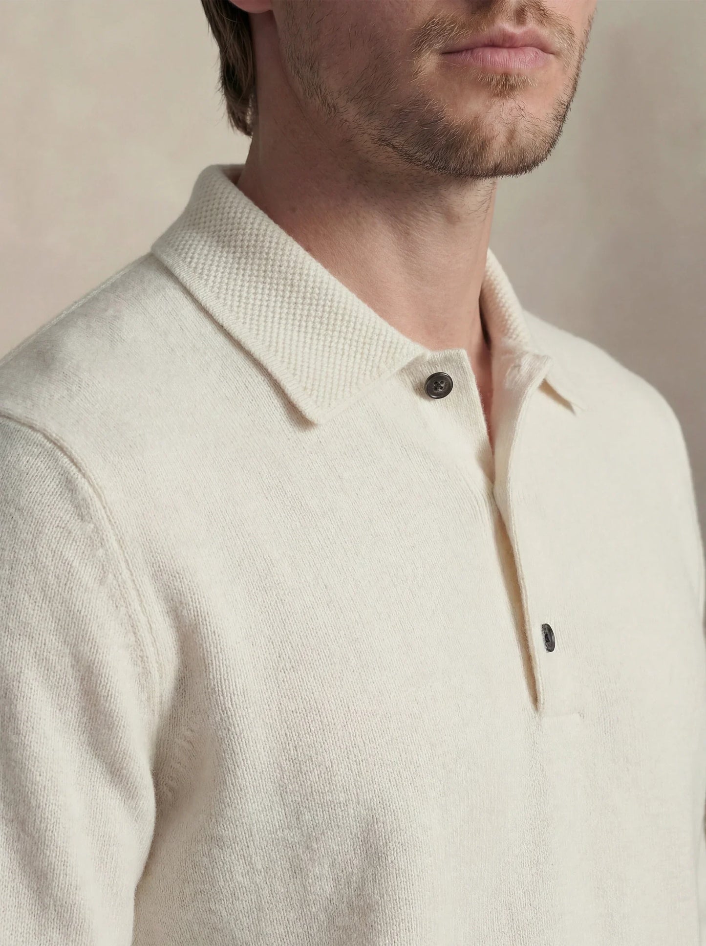 Cashmere Polo Off-White