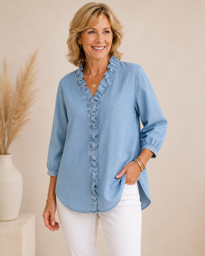 Evelyn Ruffle Blouse