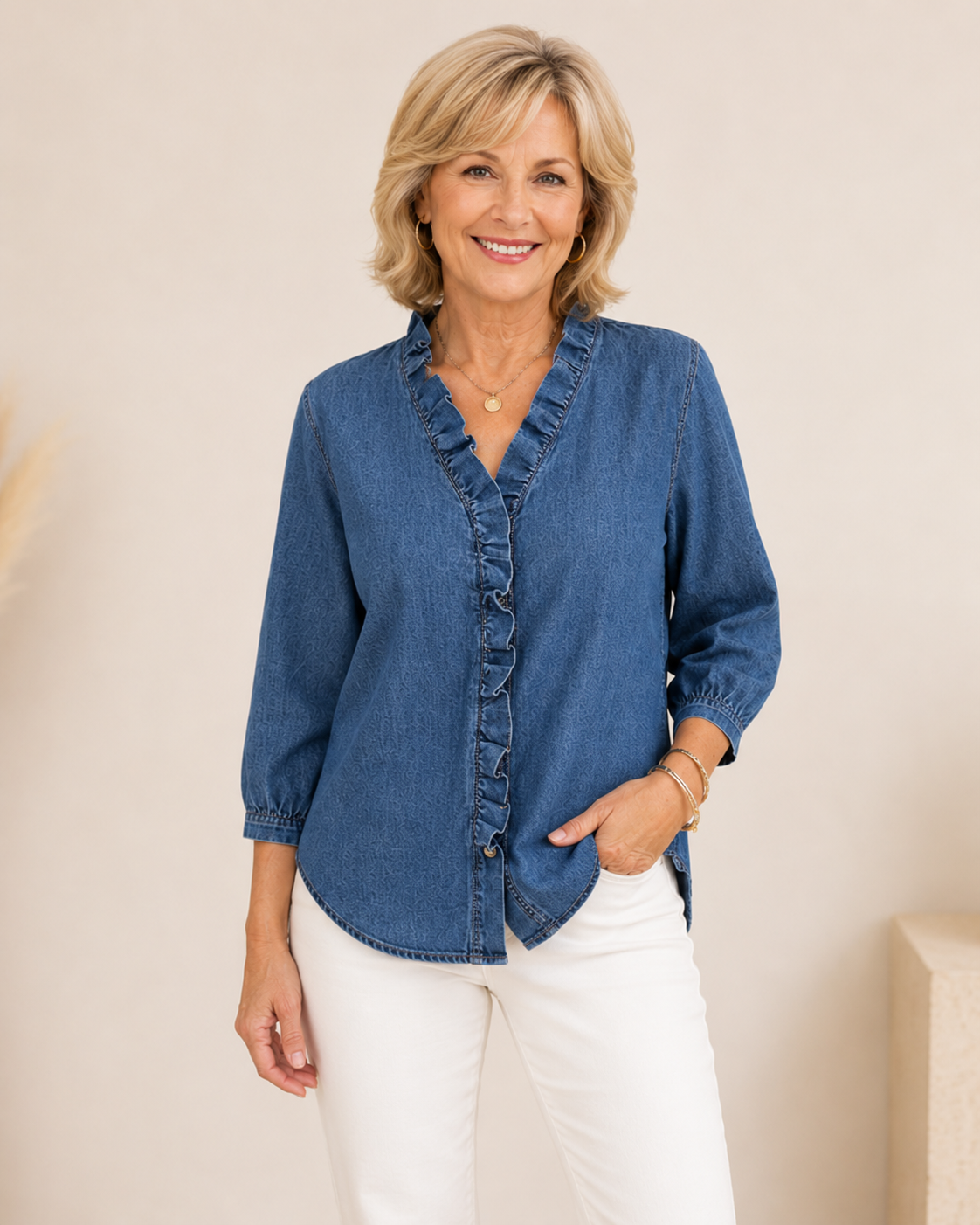 Evelyn Ruffle Blouse