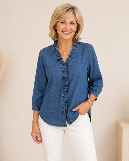 Evelyn Ruffle Blouse