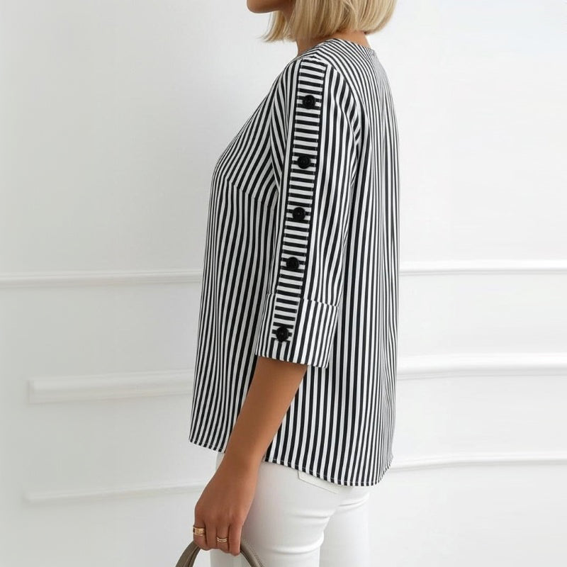 Casual Striped Blouse