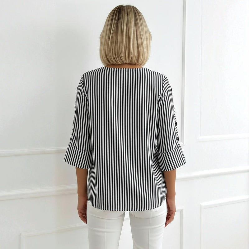 Casual Striped Blouse