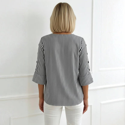 Casual Striped Blouse