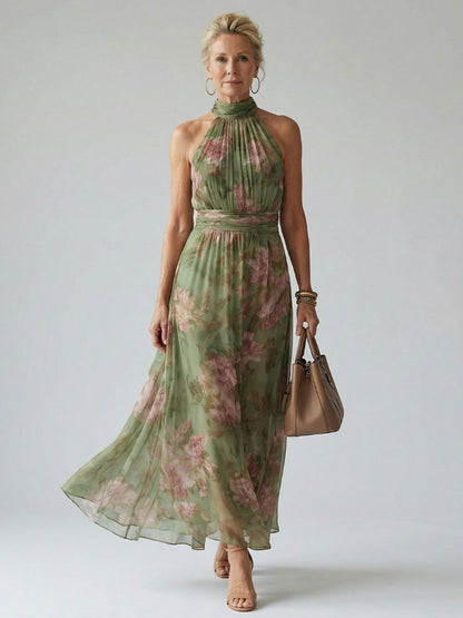 May Halter Midi Dress