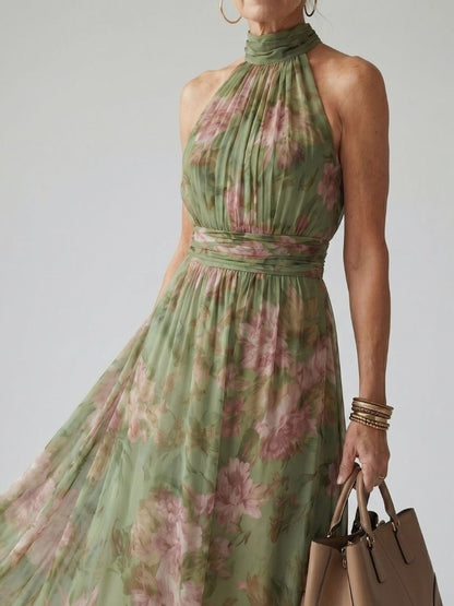 May Halter Midi Dress