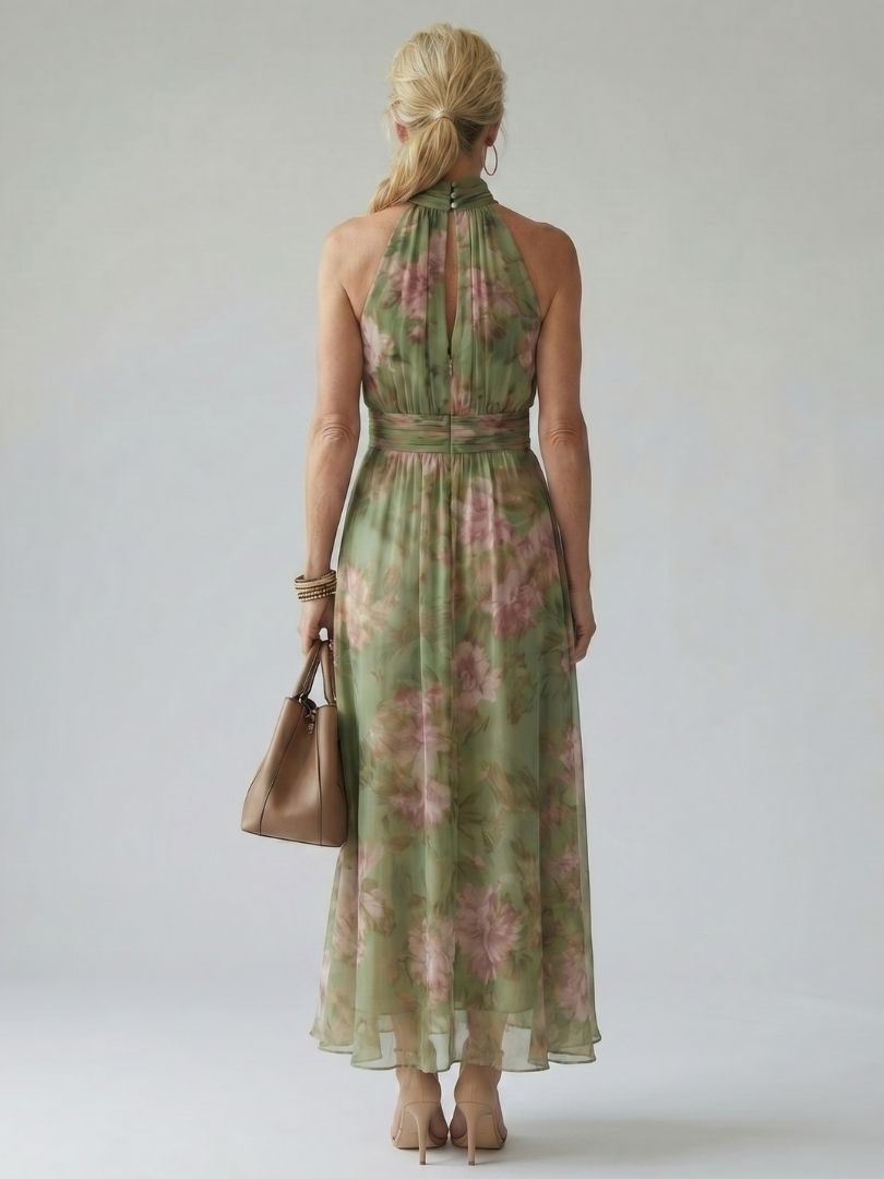 May Halter Midi Dress